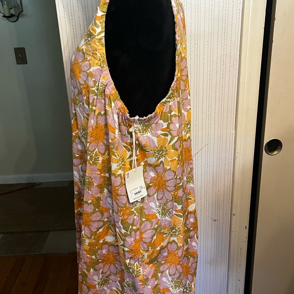ANA Ginger Floral Dress in Yellow and Pink - Picture 2 of 4